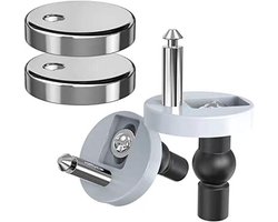 1. 2 stuks Universele Top Fittings Soft Close Toiletbril Scharnieren2. Quick Release Toiletbril Bevestigingen voor WC - 2 stuks