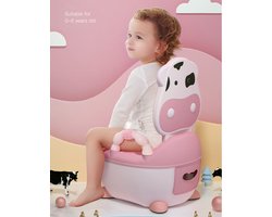 1-6 Jaar Oude Kinderen Pot Leuke Baby Toiletbril Gemakkelijk Schoon Te Maken Kinderpotje Draagbare Kruk Jongens en Meisjes Veilig Trainer Seat Wc