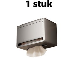 1 artikel - Opbergdoos - Plank - Tissuehouder - Tissuebox - Geschikt voor het opbergen van tissues en papieren houders - 20 cm * 13 cm * 11,5 cm - Grijs
