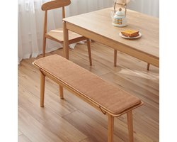 1 Bankkussen - 30 × 150 cm - Bankkussen voor binnen/buiten - Opvouwbaar - Extra zacht kussen - Geschikt voor schommelstoelen, tuinmeubelen, ligstoelen, verandaplanken, rotan stoelen - Camel