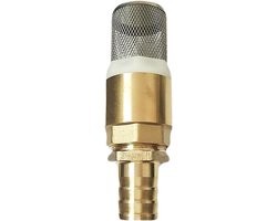 1" BSP Messing Voetklep met veer - Niet-terugslagklep - Inlaatfilterzeef voor Pomp (1 stuk)