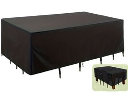 1-delige tuinmeubelhoes - Vierkante tafel- en stoelhoes van Oxford-stof - Terras-/bankstoelhoes - Geschikt voor terras, tuin en balkon - Duurzame stof (170x94x70cm)