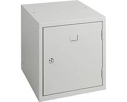 1-Deurs stapelbare lockerkast Grijs met hangoogsluiting (zonder hangslot)