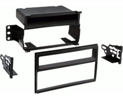 1-DIN radiopaneel met opbergvak Nissan Juke/Tiida/Versa zwart (METRA)