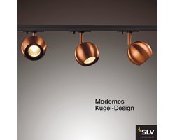 1-fase lichtsysteem - LED plafondspot GU10 50W - Koperen plafondverlichting voor binnen