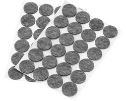 1 Inch Self-Adhesive Furniture Slides 48 Pieces Round Felt Glides Hardwood Floor Protectors for Lamps Table Chair Legs Furniture Grey - PATIKIL