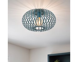 1-lichts plafondlamp Fiore - zeeblauw