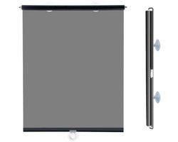 1 Pack - kantoorzonwering rolgordijnen - glazen zonwering warmte-isolatie verduisteringsgordijnen - montage zonder stoten - gratis intrekbare zuignap type (45x150cm)