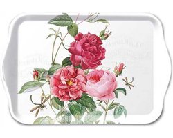 1 persoons dienblaadje - Ambiente - serie Amber - melamine - tray - rozen - moederdag - verjaardag