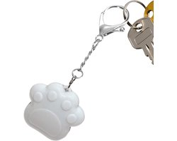 1 Portemonneelamp - 5,5 × 5 cm - Kattenpootvormige LED-lamp in de vorm van een wolk - Portemonneelamp met touchscreen - Mini-taslamp - Geschikt voor dames, meisjes, portemonnees, handtassen - Draagbare LED-lamp - Wit