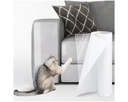 1 rol anti-krabtape voor meubels, zelfklevende transparante PVC-tape, beschermpads voor bank en sofa - bescherming tegen krassen van katten op de bank - beschermhoes voor huisdiermeubels