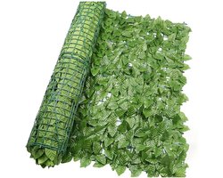 1 Roll Kunststof Heg - Kunststof Klimop Privacy Scherm - Groene Tuin Privacy Scherm - Decoratieve Schutting UV Bescherming Buiten Tuin Patio Achtertuin (Lichtgroen)