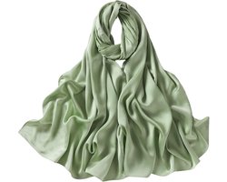 1 satijnen sjaal, zijden polyester sjaal, bruiloft decoratie, avondjurk sjaal, dames bruiloft partij, elegante zachte doek polyester sjaal, 65*220cm, salie groen