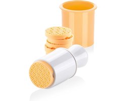 1 set koekjesstempel en uitsteker met diverse patronen bakaccessoire