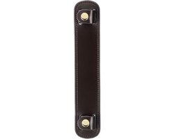 1 stuk 20 x 4 cm lederen schouderriem, kussen, afneembare antislip gordelhoezen voor draagtassen, rugzakken, handtassen, donkerbruin