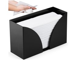 1 stuk, acryl tafelblad servethouder - zwart Badkamer servethouder - zwart Servetdispenser
