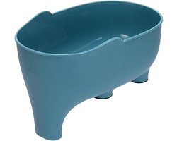 1 stuk - Afdruipmand - Plastic opbergmand voor groenten en fruit - Blauw