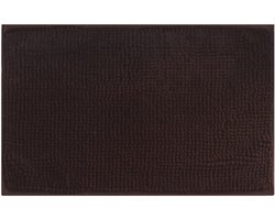 1 stuk antislip badmat, kan worden gecombineerd als badmattenset, badmat, wasbaar chenille, douchemat voor douche, badkuipen, toiletdecoratie,Bruin,40*60cm