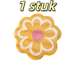 1 stuk - Antislip vloerkleed - Woonkamer - Bank - Salontafel - Geschikt voor woonkamer, bank en salontafel - 40*40 cm - Geel