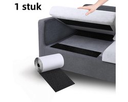 1 stuk - Antislipsticker voor bankkussen - spijkervrije veiligheid - onzichtbare antislipsticker - zwart (10 cm * 2 m)