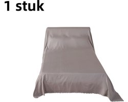 1 stuk - Beddengoed stofhoes - Meubelstof bankhoes - Snijbaar - Dik en dicht gelaagd voor bedden - Grijs - 3,5x2,4m