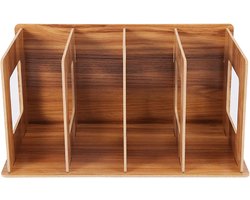 1 stuk - Bureaubladopbergrek - Eenvoudige houten boekenplank - DIY creatief CD-rek - Boekopbergrek - Multifunctioneel bureauopbergrek geschikt voor thuiskantoor