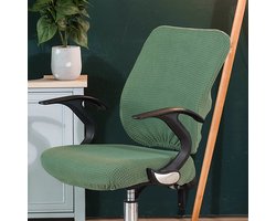 1 stuk bureaustoelhoes, verwijderbaar, universeel, modern, simplistisch, stijl, draaibare stoelhoes voor kantoor, draaibare armleuningen, stoel (Lichtgroen)