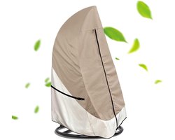1 stuk - Egg chair buitenstoelhoes - Winddicht, regenbestendig, stevige buitenstoelhoes - Biedt bescherming voor de stoel op het terras, gazon, zwembad, tuin, winter, balkon, tuin, zonnige plek - 115*190CM