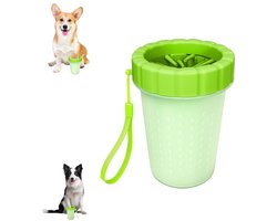1 stuk - Hondenpoten Reiniger - Poten Schoonmaken Hond - groente - Reiniger voor hondenpoten - Hondenpootwasser - Gebruiksvriendelijk, afneembaar en draagbaar - Voetenbadbeker
