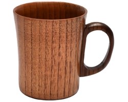 1 stuk - Houten kopje - Vintage stijl - Met handvat - Voor het zetten van thee, het bewaren van water, enz. - Hout - 10,5*8,7*7,5 cm - Bruin