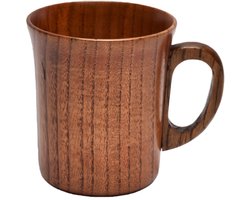 1 stuk - Houten kopje - Vintage stijl - Met handvat - Voor het zetten van thee, het bewaren van water, enz. - Hout - 11,8*10*8,8 cm - Bruin
