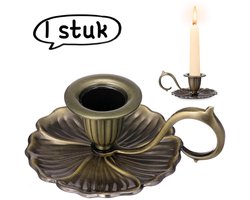 1 stuk - Kandelaar - Metalen Lotusplaat Kandelaar voor Candlelight Dinner - Romantische Luxe Bruiloft Kandelaar - Koper