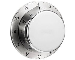 1 stuk - Kookwekker - Chef-kookwekker met luid alarm - Geen batterijen nodig - Magnetische Kookwekker - Prachtige roestvrijstalen behuizing -Telherinnering - 8*8*3cm