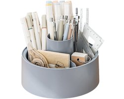 1 stuk - Make-up organizer draaibaar - 360° organizer - Badkamer organizer cosmetica - Potlood organizer - Cosmetica voor kaptafel, slaapkamer, badkamer -Blauw