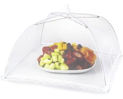 1 Stuk Mesh Outdoor Food Cover Tent - Opvouwbare paraplu tent - Ideaal voor picknicks, barbecues, kamperen en koken in de buitenlucht - Pop-up schermnet en bordbeschermer - Vliegenkap - Bescherm voedselborden en glazen tegen vliegen en insecten