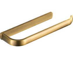 1 stuk messing handdoekbeugel voor badkamer in geborsteld goud, roestvrij wandgemonteerd handdoekenrek, badkameraccessoires, handdoekenrek 29 cm