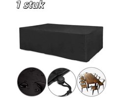 1 stuk - Meubelhoes - Terrastafelhoes - Rechthoekig - Water- en stofbestendig - Beschermer voor eettafel buiten - Geschikt voor tuin, buiten, binnenmeubels en tafels - 210*120*80 cm - Zwart