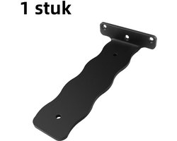 1 stuk - onzichtbare dragende driehoekbeugel aan de muur - wandplank voor thuis - hangende kast driehoekbeugel wand hangende boekenplank - scheidingswand - 5 cm onzichtbare zwevende beugel 6 inch - zwart