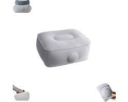 1 stuk - Opblaasbare reismat - Opblaasmat met drukmechanisme - Opvouwbare reismat - Zitkussen voor in het vliegtuig - Draagbaar en lichtgewicht opblaasbaar kussen - Zitkussen van 37*30*16 cm - Geschikt voor kamperen, wandelen, strand en kantoor