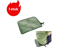 1 stuk - Opvouwbaar buitenkussen - Met karabijnhaak - Draagbare, waterdichte, verdikte mat voor wandelen en trekken - Draagbaar kussen voor op het gazon - Groen