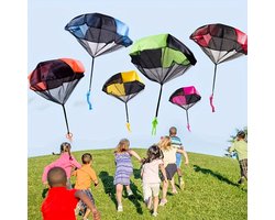 1 Stuk Parachute Speelgoed voor Kinderen – Outdoor Werpspeelgoed Set – Buitenspeelgoed Zonder Batterijen – Cadeau voor Jongens en Meisjes – Strand, Park & Tuin Speelset