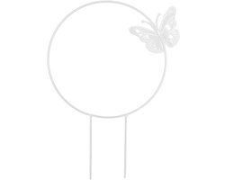 1 stuk- Plantensteun-klimplantenrek-plantenstekers-weerbestendig - plantensteunen voor klimplanten-Kamerplanten-plantenstok metaal-Wit