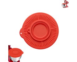 1 stuk - Siliconen deksel voor mengkom - Deksel voor mengkom met inklapbare kom - Spatwaterdicht deksel voor mixer - Siliconen afsluitdeksel voor deeg - Geschikt voor KitchenAid staande mixers van 4,5 en 5 liter