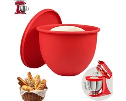 1 stuk - Siliconen kommat - Siliconen accessoire voor mengkom - Antiaanbak mengkom met deksel - Gemakkelijk schoon te maken vervangende mengkom - Geschikt voor KitchenAid mixers van 5 liter - Geschikt voor bakken en voedselbereiding