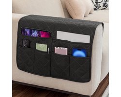 1 stuk - Sofa Armleuninghoes - Verwijderbare Meubel Armleuningbeschermer - Met 6 Opbergvakken - Voor Meubeldecoratie en Organisatie - 90x50cm