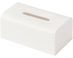 1 stuk- tissue box- tissuebox houder- Wit- Kunststof-21.7x12.2x9.3cm-modern design-Voor tafelblad - Badkamer - Kantoor - Nachtkastjes-Cadeau-voor opbergruimte Servet