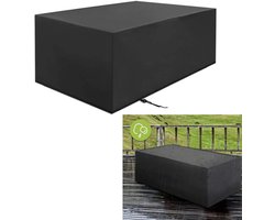 1 stuk - Tuinmeubelhoes - Rechthoekige tuintafelhoes - Meubelhoes - Buitentafelhoes - Waterdicht - UV-bestendig - Zwart - 250*150*90cm - Geschikt voor eetkamermeubelen, tuinmeubelen