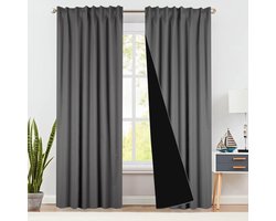 1 stuk - Verduisterend gordijn - kant en klaar - 1 x 140cm x 240cm - Wave - Echt verduisterend - met een speciale achtercoating die daglicht blokkeert