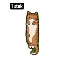 1 stuk - Vloerkleden - 40X120cm - Lang tapijt in de vorm van een kat - Schattig Dieren Design en Makkelijk Schoon - Imitatie lamsvacht vloerkleed - Slaapkamerdecoratie - Woonkameraccessoires