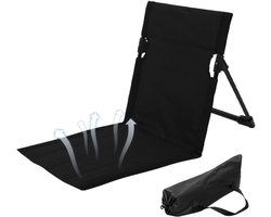 1 stuk - Vouwstoel - Opvouwbare strandstoel - Draagbare opvouwbare stoel - aluminium frame - met 600D Oxford-stof - voor ontspannen op reis, tuin, terras aan het zwembad - binnen- en buitenstoel - met draagtas - 68*39*40 cm - zwart